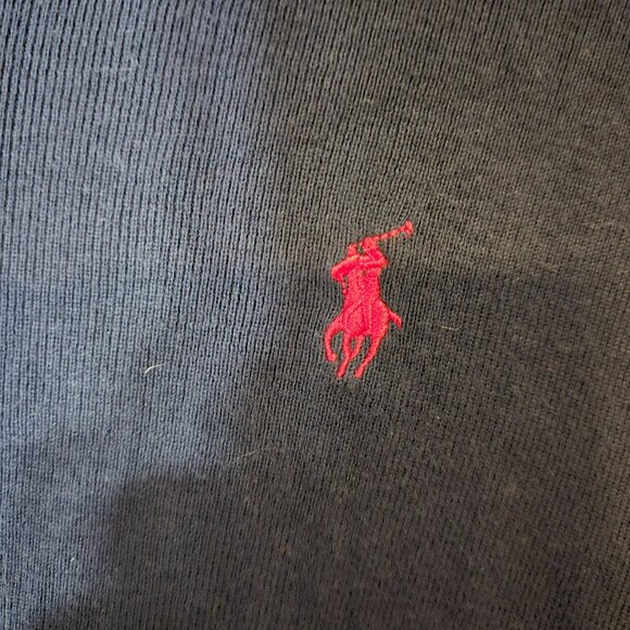 Polo Ralph Lauren Pima Cotton Sweater Size XXL Navy Blue Long Sleeve - Picture 5 of 5